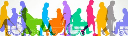 Illustration of different types of disabilities