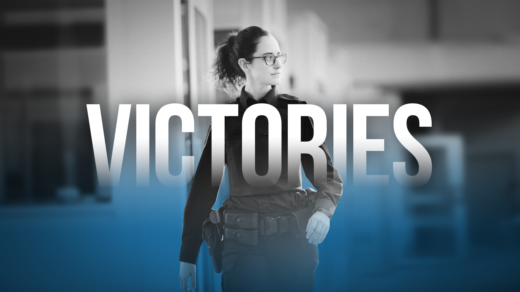 Banner of victory section: Photo of BSO with the word Victories superimposed