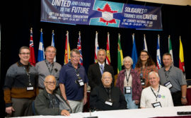 Picture of CIU Life Members with National President at the 2017 National Convention