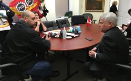 Manif à Sault-Sainte-Marie – rencontre avec le député Terry Sheehan