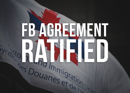CIU flag with the words "FB Agreement Ratified"