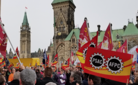PSAC rally in front of Parliament