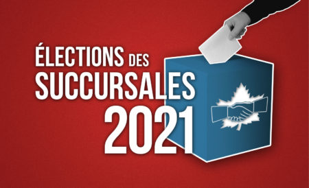 Image d'une boîte de scrutin avec les mots élections des succursales 2020