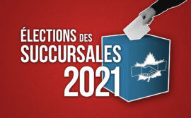Image d'une boîte de scrutin avec les mots élections des succursales 2020