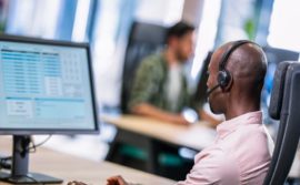 Man working at computer