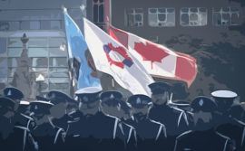 Illustration depicting peace officers
